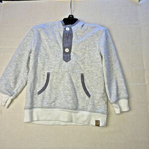 Genuine Kids From Oshkosh 4T Light Hooded Gray Jacket with 2 Pocket's